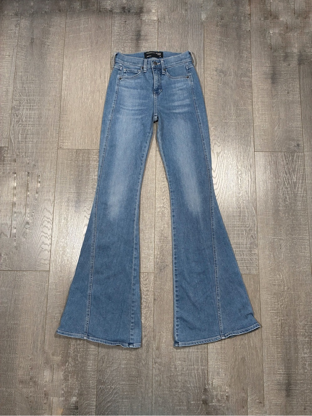 Veronica Beard Sheridan Exaggerated Flare High Rise Jeans Size 25